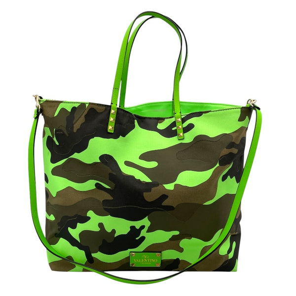 ヴァレンティノ VALENTINO カモフラージュ スタッズ トートバッグ