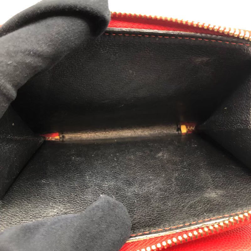 サンローラン SAINT LAURENT 2つ折り財布 403723 レッド×GD金具 グレインレザー レディース 二つ折り財布