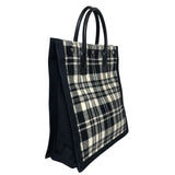 サンローラン SAINT LAURENT ノエ N S トートバッグ 631682 ブラック/ホワイト ウール・レザー レディース トートバッグ