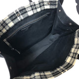 サンローラン SAINT LAURENT ノエ N S トートバッグ 631682 ブラック/ホワイト ウール・レザー レディース トートバッグ