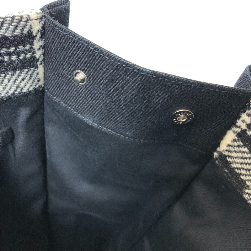 サンローラン SAINT LAURENT ノエ N S トートバッグ 631682 ブラック/ホワイト ウール・レザー レディース トートバッグ