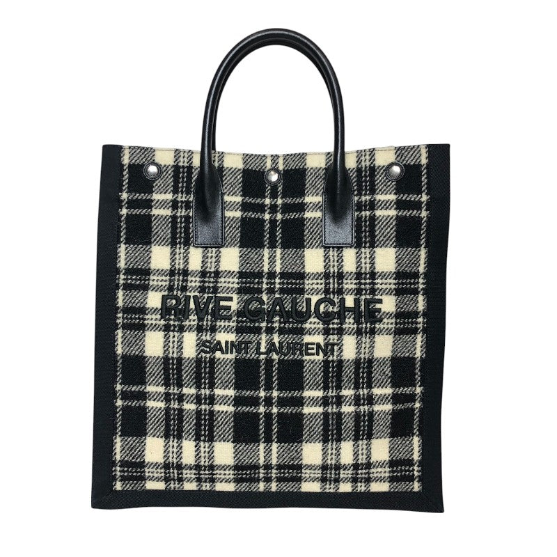 サンローラン SAINT LAURENT ノエ N S トートバッグ 631682 ブラック/ホワイト ウール・レザー レディース トートバッグ
