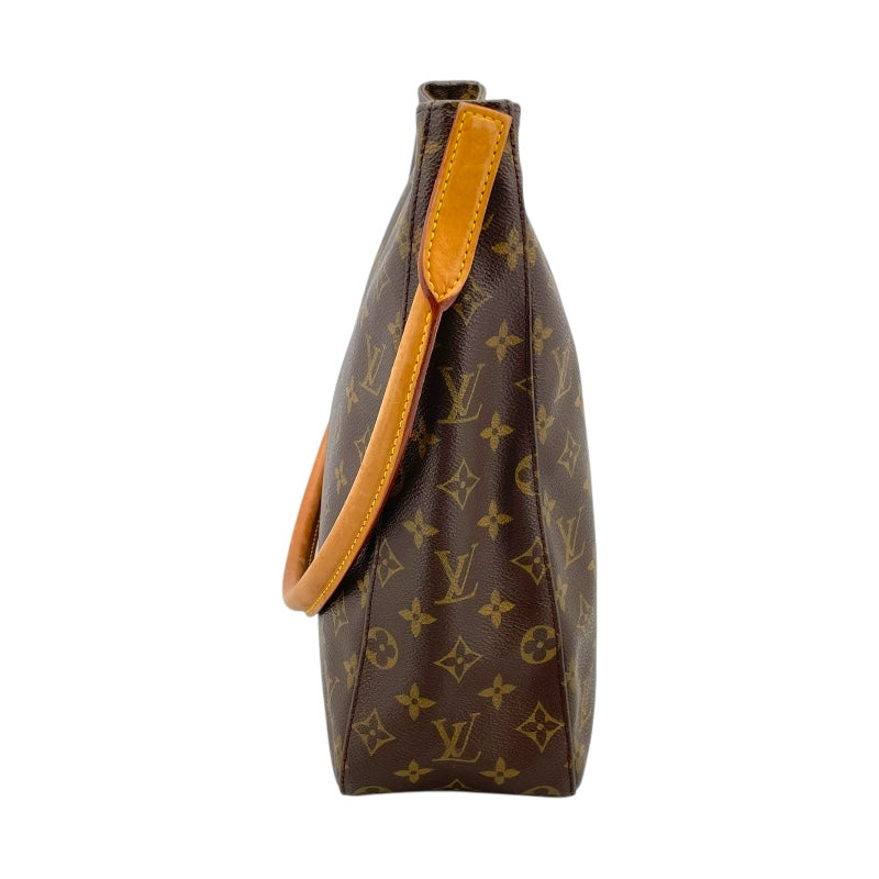 ルイ・ヴィトン LOUIS VUITTON ルーピングGM M51145 ブラウン モノグラム・キャンバス レディース ショルダーバッグ