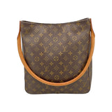 ルイ・ヴィトン LOUIS VUITTON ルーピングGM M51145 ブラウン モノグラム・キャンバス レディース ショルダーバッグ
