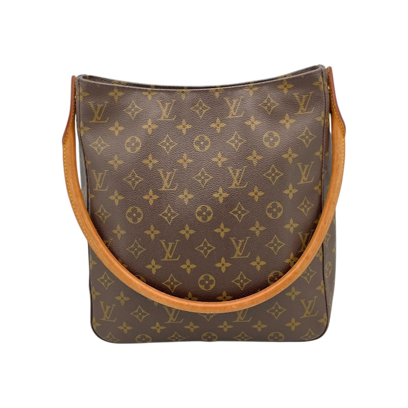 ルイ・ヴィトン LOUIS VUITTON ルーピングGM M51145 ブラウン モノグラム・キャンバス レディース ショルダーバッグ