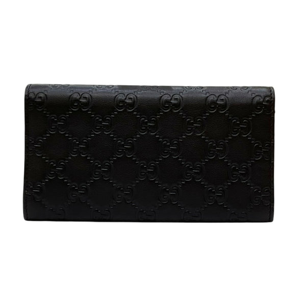 グッチ GUCCI グッチシマ 長財布 244946 ブラウン レザー レディース 長財布