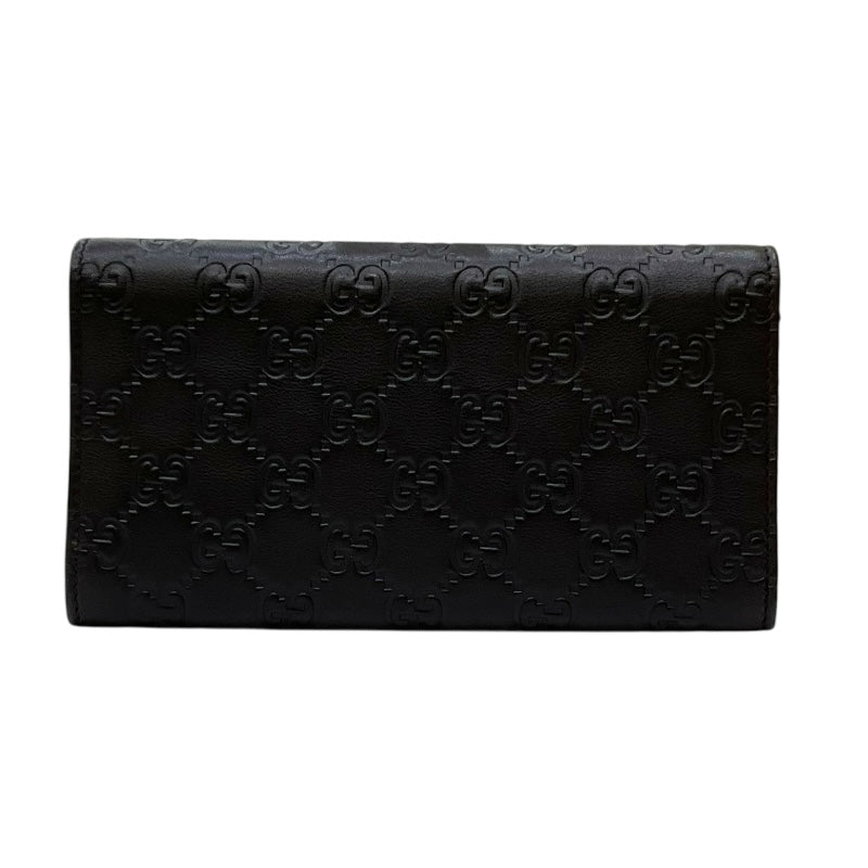 グッチ GUCCI グッチシマ 長財布 244946 ブラウン レザー レディース 長財布