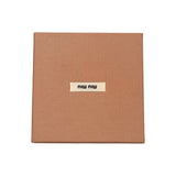 ミュウミュウ miu miu ミニポーチ付きブレスレット 5IB504 ホワイト レザー レディース ポーチ