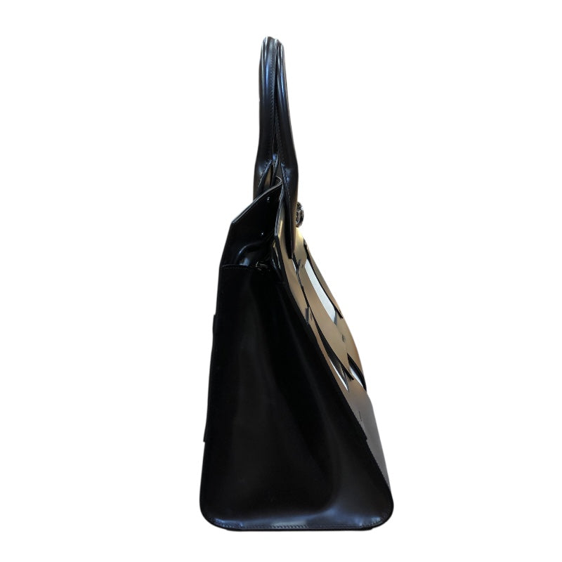 サルヴァトーレ・フェラガモ Salvatore Ferragamo スタジオボックス 211328 ブラック/シルバー金具 レザー レディース ハンドバッグ