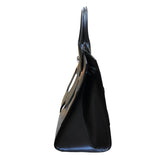 サルヴァトーレ・フェラガモ Salvatore Ferragamo スタジオボックス 211328 ブラック/シルバー金具 レザー レディース ハンドバッグ