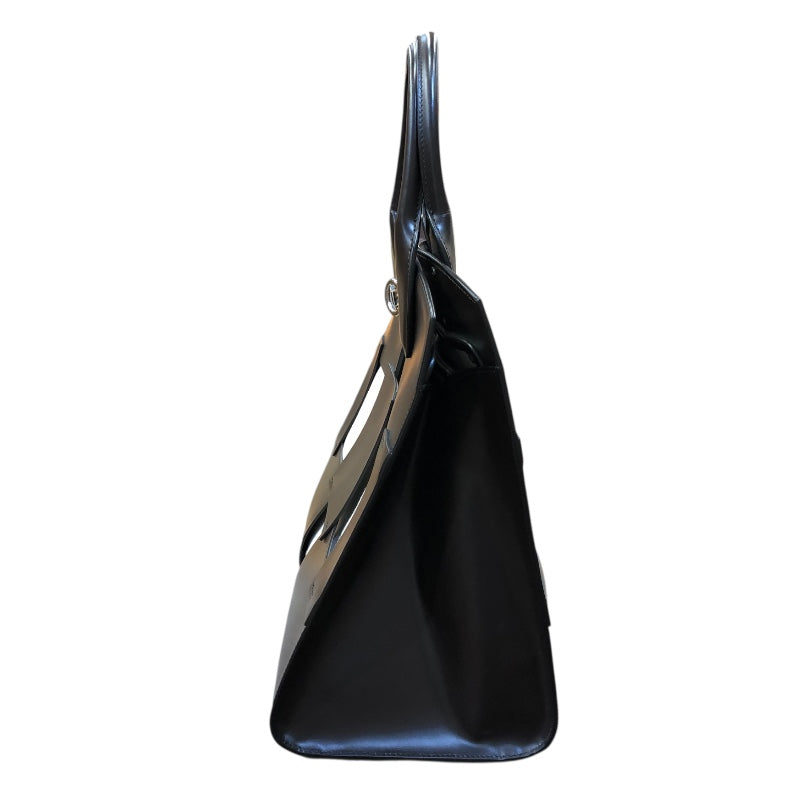 サルヴァトーレ・フェラガモ Salvatore Ferragamo スタジオボックス 211328 ブラック/シルバー金具 レザー レディース ハンドバッグ