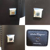 サルヴァトーレ・フェラガモ Salvatore Ferragamo スタジオボックス 211328 ブラック/シルバー金具 レザー レディース ハンドバッグ