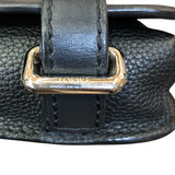 ロエベ LOEWE ミリタリーバムバッグ ブラック/シルバー金具 カーフ ユニセックス メッセンジャーバッグ