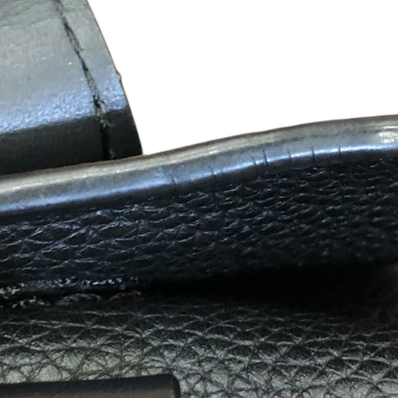 ロエベ LOEWE ミリタリーバムバッグ ブラック/シルバー金具 カーフ ユニセックス メッセンジャーバッグ