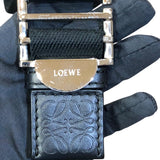 ロエベ LOEWE ミリタリーバムバッグ ブラック/シルバー金具 カーフ ユニセックス メッセンジャーバッグ