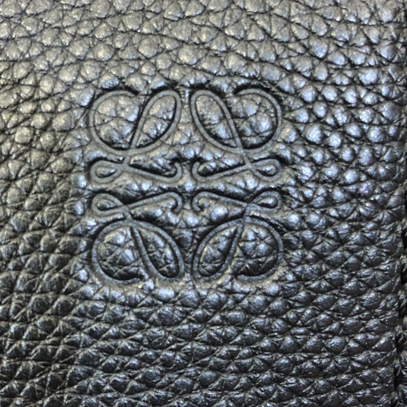 ロエベ LOEWE ミリタリーバムバッグ ブラック/シルバー金具 カーフ ユニセックス メッセンジャーバッグ