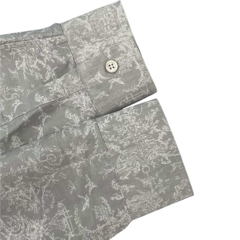 クリスチャン・ディオール Christian Dior トワルドジュイ総柄長袖シャツ 923C501W8455 グレー コットン メンズ 長袖シャツ