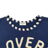 サンローラン SAINT LAURENT クロップドTシャツ 688039 ネイビー コットン レディース 半袖Ｔシャツ