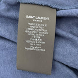 サンローラン SAINT LAURENT クロップドTシャツ 688039 ネイビー コットン レディース 半袖Ｔシャツ