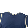 サンローラン SAINT LAURENT クロップドTシャツ 688039 ネイビー コットン レディース 半袖Ｔシャツ