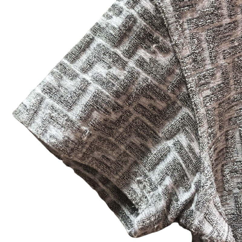 フェンディ FENDI ズッカ柄Tシャツ グレー ナイロン ナイロン