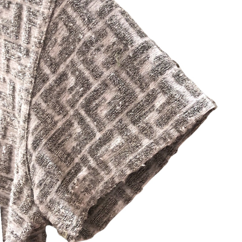 フェンディ FENDI ズッカ柄Tシャツ グレー ナイロン ナイロン