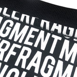 モンクレール MONCLER × FRAGMENT ロゴ総柄プリントTシャツ 80006 ブラック コットン メンズ 半袖Ｔシャツ