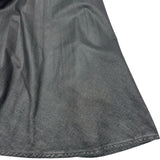 クリスチャン・ディオール Christian Dior コーティングデニムプリーツロングスカート 142J04A3399 ブラック コットン レディース ロングスカート