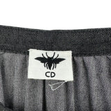 クリスチャン・ディオール Christian Dior コーティングデニムプリーツロングスカート 142J04A3399 ブラック コットン レディース ロングスカート