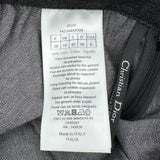 クリスチャン・ディオール Christian Dior コーティングデニムプリーツロングスカート 142J04A3399 ブラック コットン レディース ロングスカート