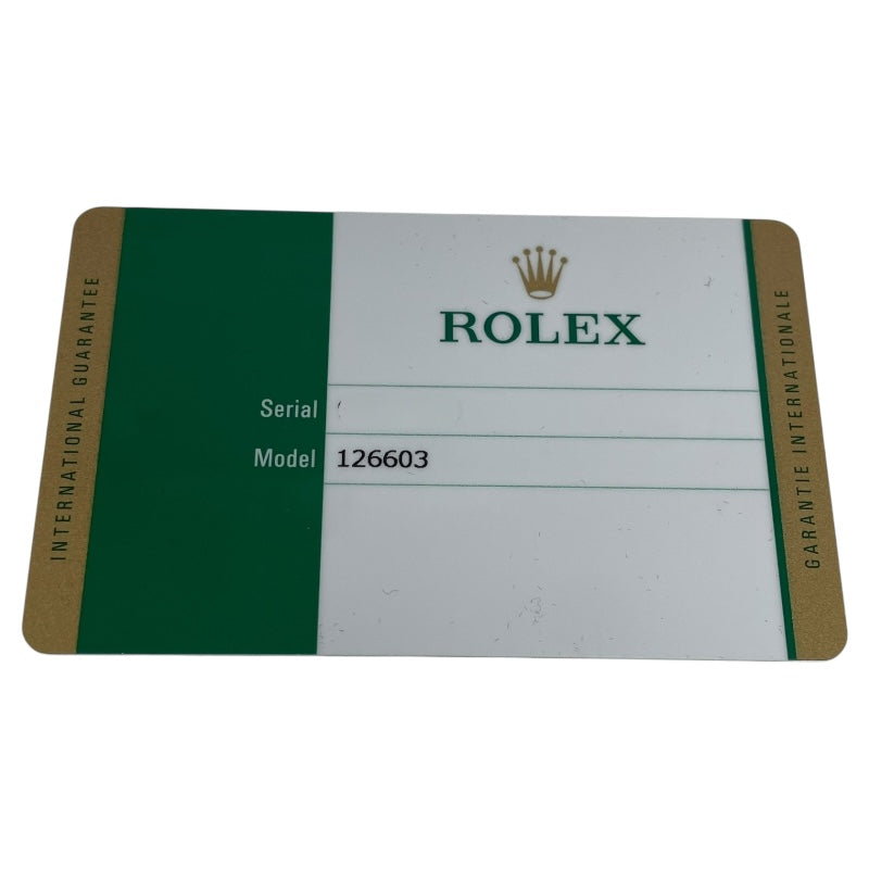 ロレックス ROLEX シードゥエラー ランダムシリアル 126603 ブラック K18YG/SS 自動巻き メンズ 腕時計