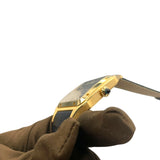 カルティエ Cartier サントスデュモン WGSA0115 ネイビー K18YG/革ベルト クオーツ メンズ 腕時計