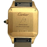 カルティエ Cartier サントスデュモン WGSA0115 ネイビー K18YG/革ベルト クオーツ メンズ 腕時計