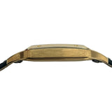 カルティエ Cartier サントスデュモン WGSA0115 ネイビー K18YG/革ベルト クオーツ メンズ 腕時計