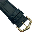 カルティエ Cartier サントスデュモン WGSA0115 ネイビー K18YG/革ベルト クオーツ メンズ 腕時計