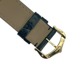 カルティエ Cartier サントスデュモン WGSA0115 ネイビー K18YG/革ベルト クオーツ メンズ 腕時計