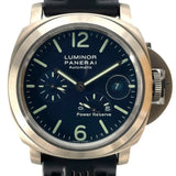 パネライ PANERAI ルミノール パワーリザーブ PAM00093 ブルー チタン 自動巻き メンズ 腕時計