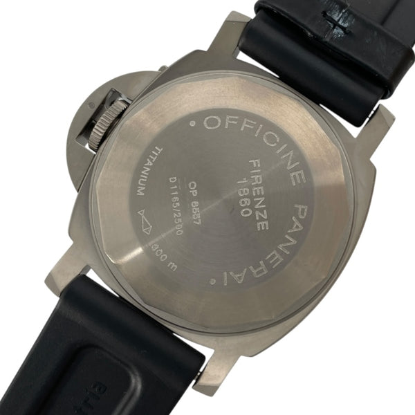 パネライ PANERAI ルミノール パワーリザーブ PAM00093 ブルー チタン 自動巻き メンズ 腕時計