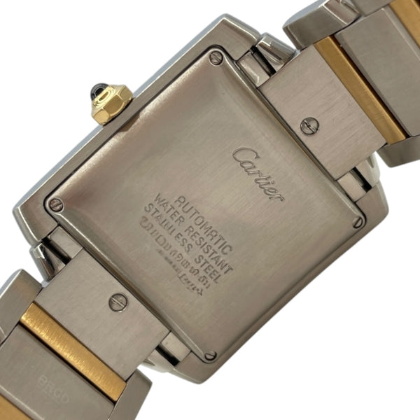 カルティエ Cartier タンクフランセーズLM W51005Q4 ホワイト K18YG/SS メンズ 腕時計