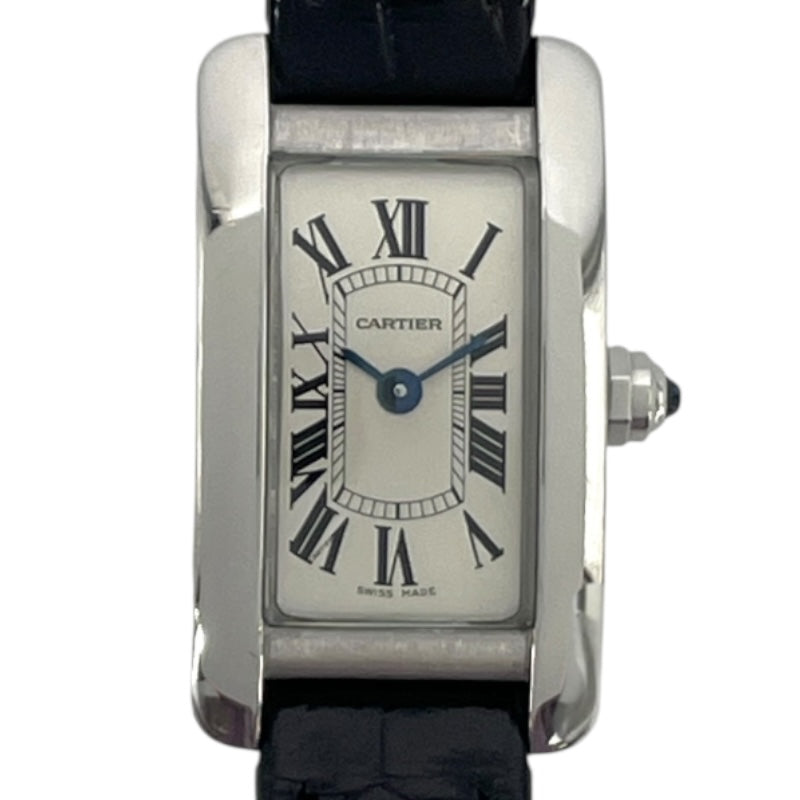 カルティエ Cartier タンクアメリカンミニ  日本限定 WSTA0032 シルバー SS クオーツ レディース 腕時計