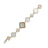 ヴァンクリーフ＆アーペル Van Cleef & Arpels アルハンブラ ブレスレットウォッチ ホワイトシェル 136674(VCARO 40T00) ホワイトシェル K18YG レディース 腕時計