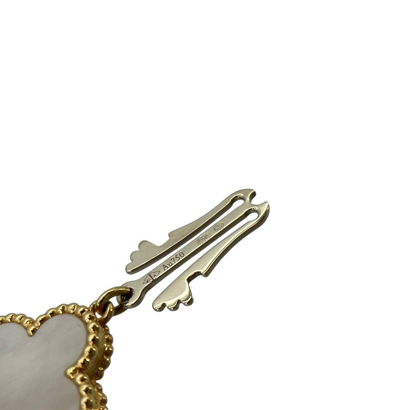 ヴァンクリーフ＆アーペル Van Cleef & Arpels アルハンブラ ブレスレットウォッチ ホワイトシェル 136674(VCARO 40T00) ホワイトシェル K18YG レディース 腕時計