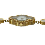 ヴァンクリーフ＆アーペル Van Cleef & Arpels アルハンブラ ブレスレットウォッチ ホワイトシェル 136674(VCARO 40T00) ホワイトシェル K18YG レディース 腕時計