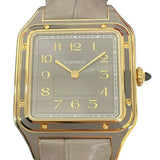カルティエ Cartier サントス デュモン LM グレーラッカー WGSA0097 K18YG 手巻き ユニセックス 腕時計
