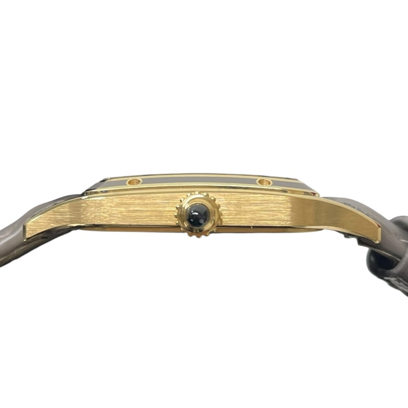 カルティエ Cartier サントス デュモン LM グレーラッカー WGSA0097 K18YG 手巻き ユニセックス 腕時計