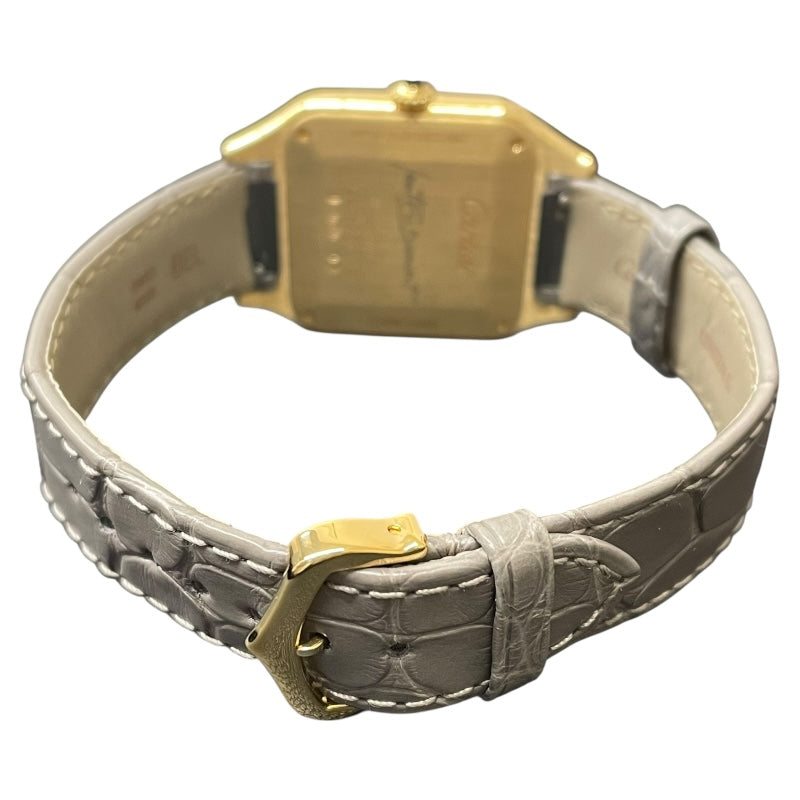 カルティエ Cartier サントス デュモン LM グレーラッカー WGSA0097 K18YG 手巻き ユニセックス 腕時計