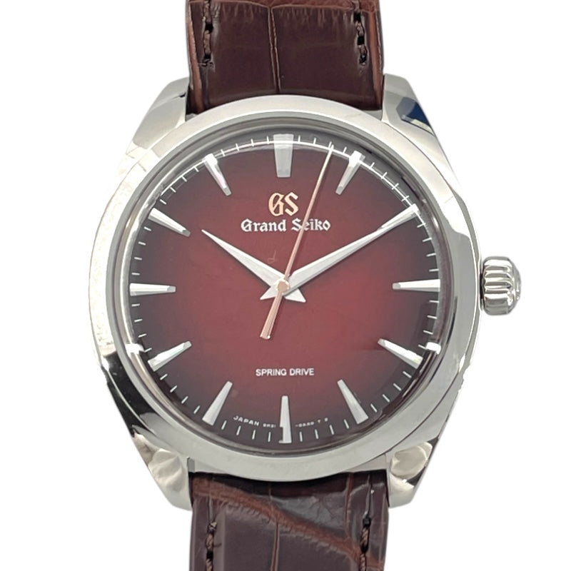 グランドセイコー Grand Seiko エレガンスコレクション キャリバー9R SBGY035 レッド SS 手巻き メンズ 腕時計