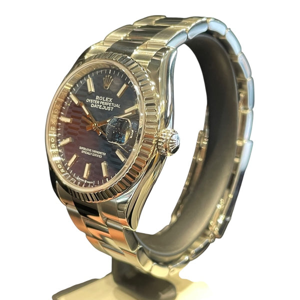 ロレックス ROLEX デイトジャスト36　フルーテッドモチーフ 126234 SS/WG 自動巻き メンズ 腕時計