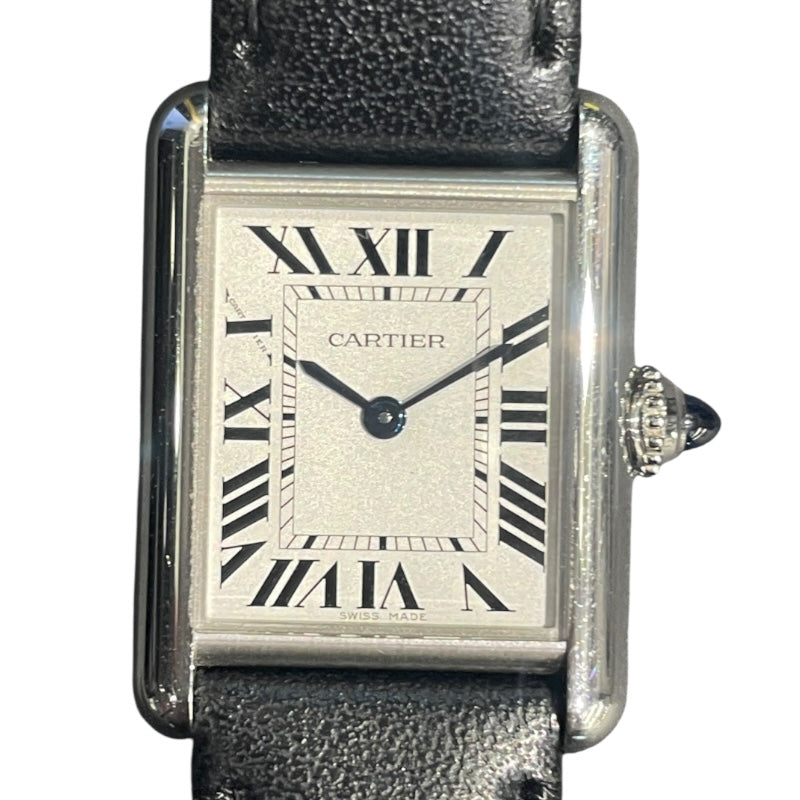 カルティエ Cartier タンクマスト WSTA0060 SS/革ベルト メンズ 腕時計