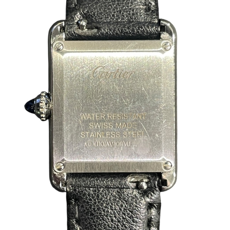 カルティエ Cartier タンクマスト WSTA0060 SS/革ベルト メンズ 腕時計